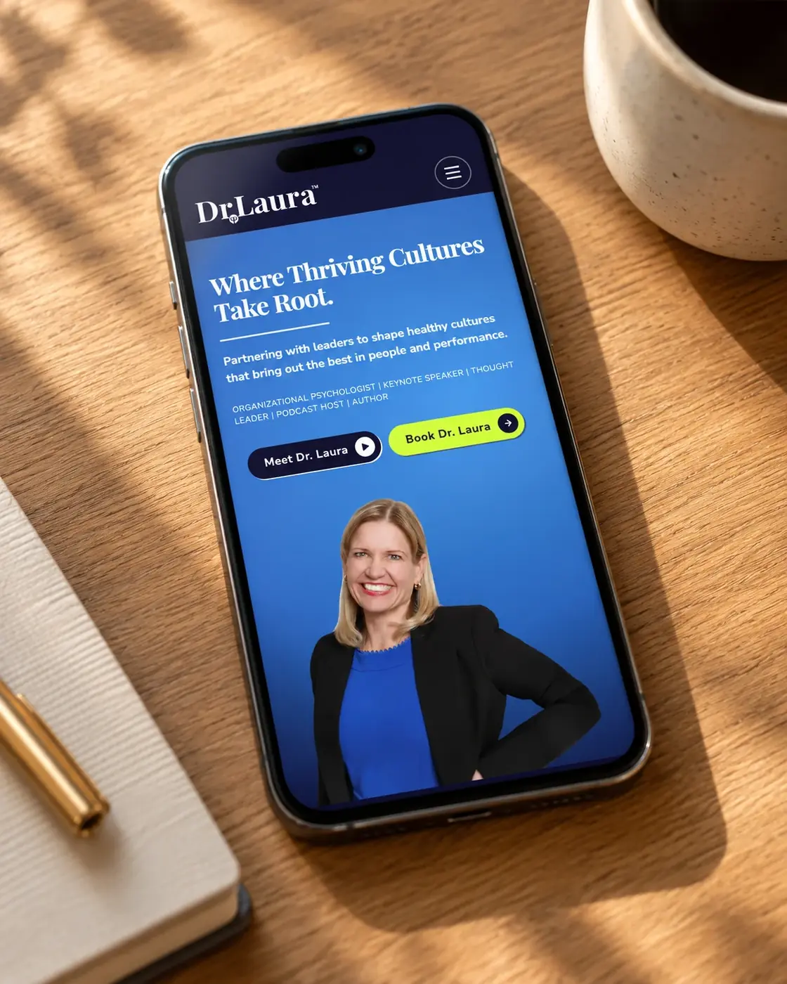 Dr. Laura website on a phone