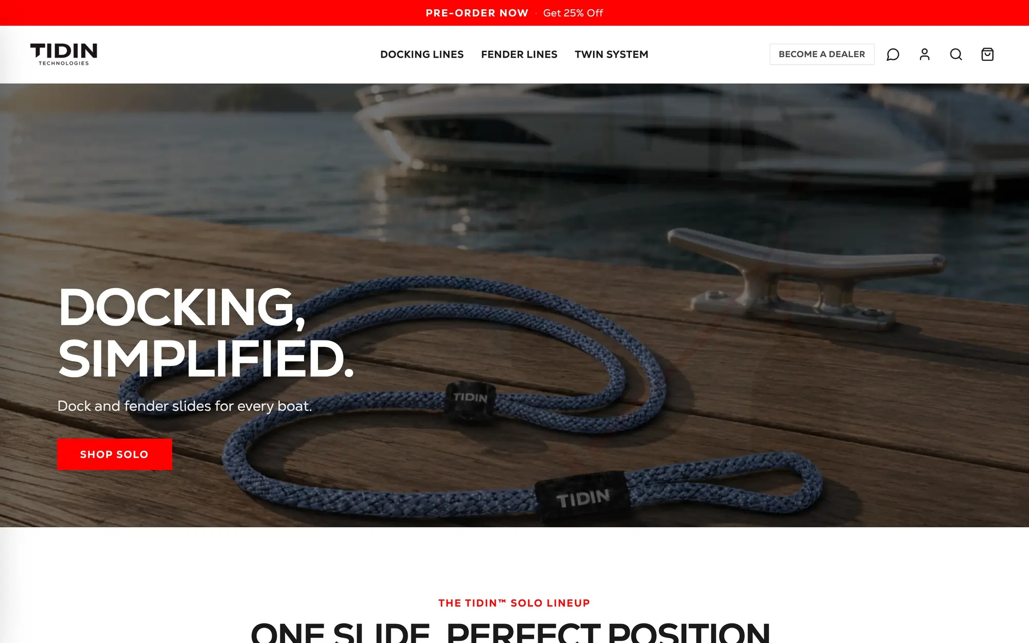 TIDIN Technologies homepage